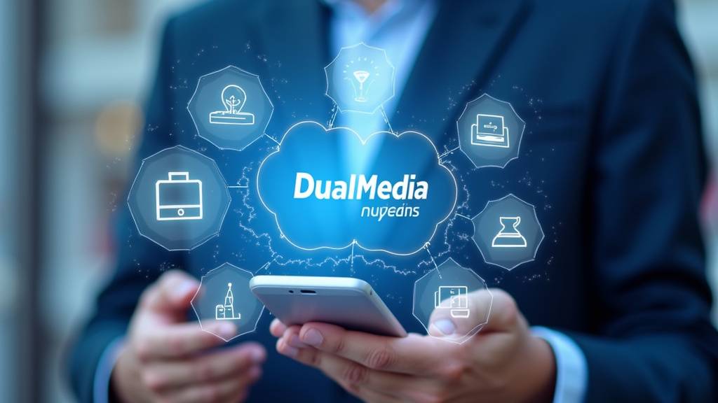 Équipe de développeurs mobile chez DualMedia à Paris travaillant sur une application innovante