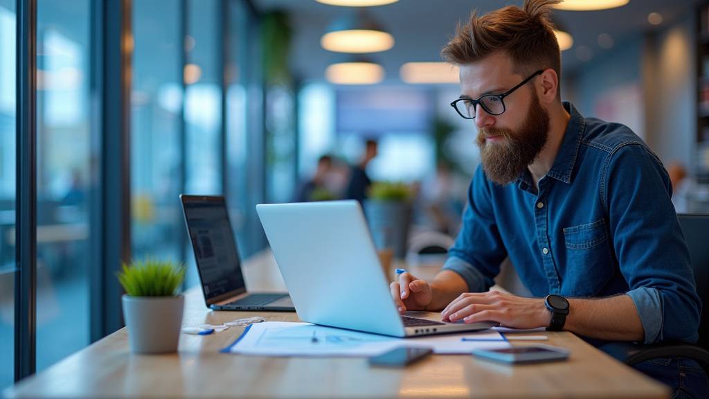 Équipe de l'Agence Limitless travaillant sur la création d'un site internet moderne en 2025