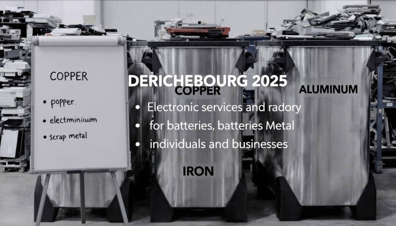 Centre de tri Derichebourg pour le recyclage de métaux et déchets