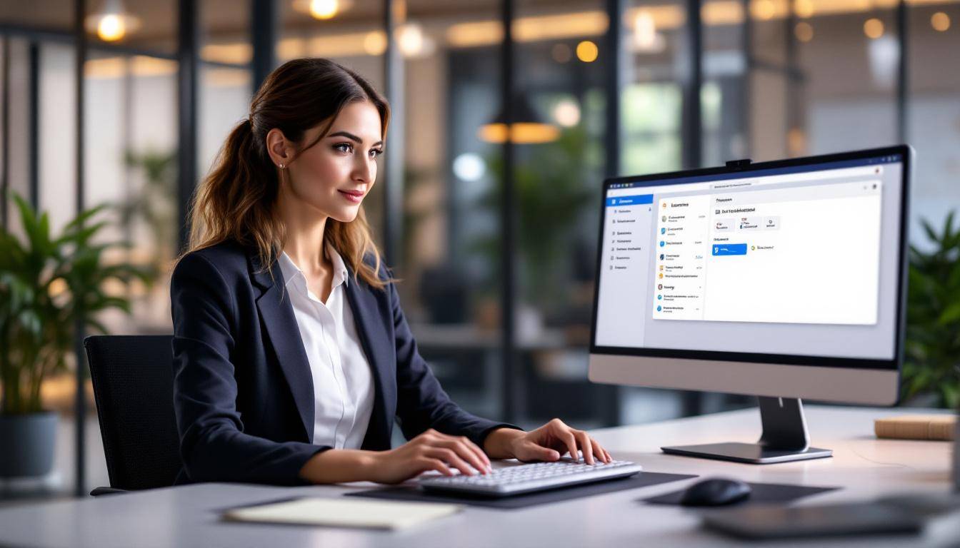Interface moderne de Roundcube Webmail pour entreprises