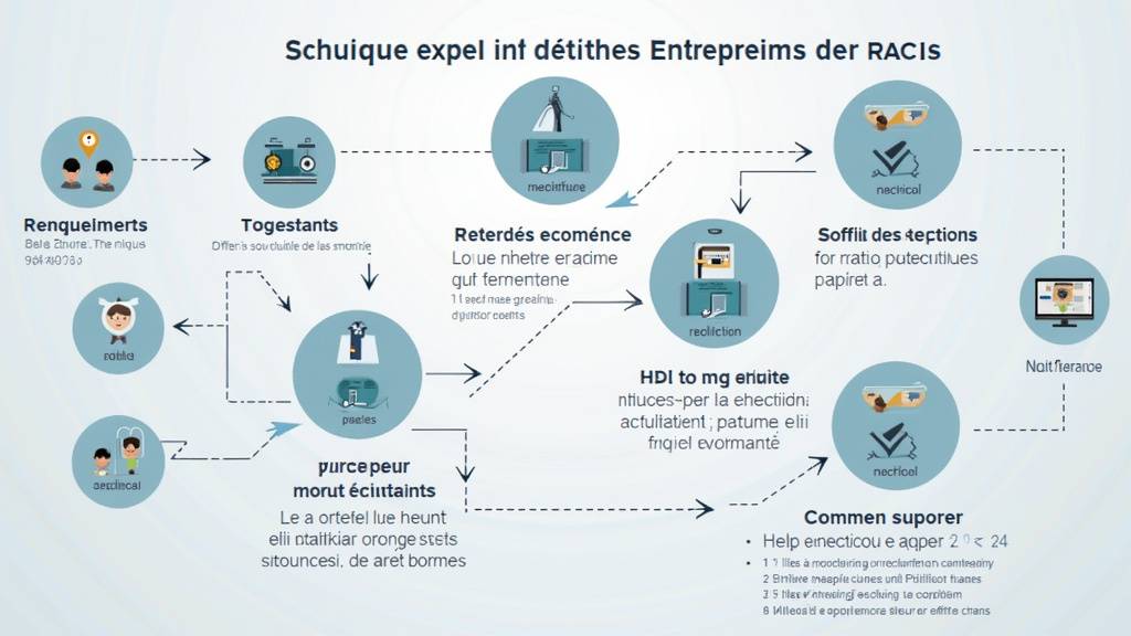 Équipe travaillant en collaboration avec une matrice RACI